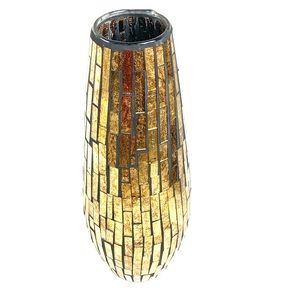 🎉HOST PIC🎉MIRRORED GOLD MOSIAC Vase, Luxurious✨